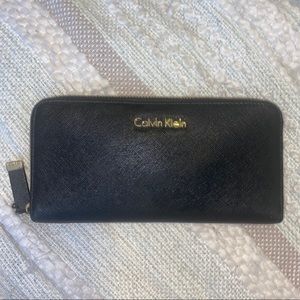 Black Leather Calvin Klein Wallet